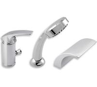 Novaservis Metalia 57 - Grifo de lavabo de 3 vías, cromo, modelo 57047