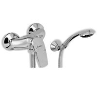 Novaservis Metalia 57 - Mezclador de ducha de pared sin accesorios 10 cm, cromo 57065/1,0