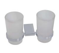 Novaservis Metalia 9 - Soporte doble con vasos para higiene bucal, cromo 0957,0