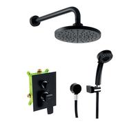 Novaservis Nobless Tina - Conjunto de grifo empotrado y accesorios de ducha, negro SADA38051R,5