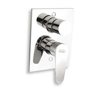 Novaservis Titania Fresh - Grifo empotrado de bañera con conmutador, cromo 96050R,0