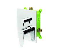 Novaservis Titania Fresh - Grifo empotrado para 2 dispositivos con cuerpo, cromo BOX96051R,0