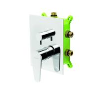 Novaservis Titania Fresh - Grifo empotrado para 3 dispositivos con cuerpo, cromo BOX96051RX,0