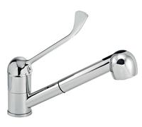 Novaservis Titania Lux - Mezclador telescópico de fregadero con palanca médica, cromo 91081L,0