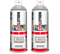 NOVASOL Pintura Acrílica Brillo PINTYPLUS Evolution Spray 520cc Gris RAL 7032 Pebble Grey, Único, 300 g (Paquete de 2), 400