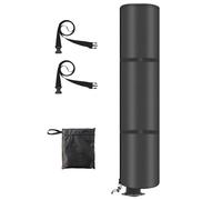 Novelfun Cubierta de ducha solar de 230 x 70 cm, resistente al agua, cubierta protectora para ducha exterior, resistente con revestimiento UV, para muebles de jardín, con correas de hebilla y bolsas