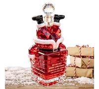 Novelty Santa Stuck In Chimney Glass Whiskey Bottle Home Bar Decor