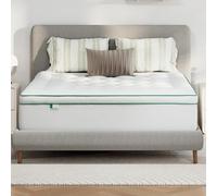 Novilla Sobrecolchon 150 x 190 cm, Topper Colchón de Microfibra Super Suave Calidad de Hotel de Microfibra con Elástica, Blanco, Lavable a Maquina