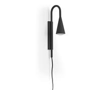Novolux Lighting- Aplique de pared para dormitorio- Tear, uso interior, acero, gu10, máx 20W, on-off, IP40, interior Black