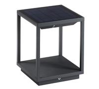 Novolux Lighting - Baliza de Jardín SOLEI - Uso Exterior - H 24,5 Cm - IP54 - LED SMD - 3.50W - 300lm - CRI80 - 3000K - 35º - Crepuscular - Antracita - Sobremuro Solar LED
