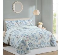 NOVOTEXTIL Colcha Boutí Cama 200 (280x260) Estampada para Verano y Entretiempo - 100% Microfibra - Cubrecama Ligero y Transpirable con 2 Fundas de Almohada (50x70) - Acabado en Punta Redonda (Nagoya)