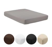 Novotextil Sábana Bajera Ajustable de Microfibra de Poliéster en Varios Colores Tamaños Suave Cómoda Ideal Cama Individual o Doble Material de Alta Calidad Transpirable Resistente al Desgaste Aporta