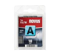 Novus 042-0360 A 53 - Grapa de alambre fino "ultraduro" con 18 mm longitud, 1000 Grapas del Tipo 53/18 ultraduro, un alambre de altísima solidez y estabilidad de la grapa