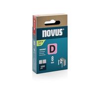 Novus 042-0789 - Grapas de alambre plano tipo 53 F 8 mm (ancho del lomo: 11,3 mm, ancho del alambre: 1,25 mm, 1200 unidades, material: alambre de acero galvanizado)