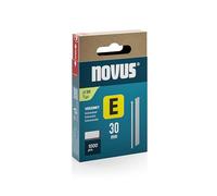 Novus 044-0092 - Clavos E tipo J 30 mm (1000 unidades, material: alambre de acero galvanizado, caja de cartón con FS deslizante, juego de clavos)