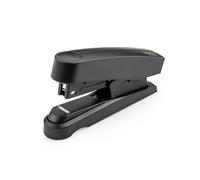 Novus B 10 FC re+new - Grapadora sostenible (capacidad de grapado 20 hojas, grapado plano, incluye 200 grapas, dispositivo de metal con revestimiento de plástico 88% reciclado), color negro