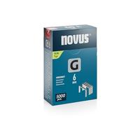 Novus Tools 042-0765 Grapa de alambre plano G tipo 11, gris, 6 mm