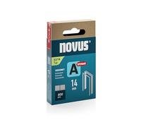 Novus Tools 042-0781 - Pinza de alambre fino A tipo 53, gris, 14 mm | Grapas galvanizadas para sujetar telas, cuero, alfombras, malla de alambre o etiquetas metálicas delgadas