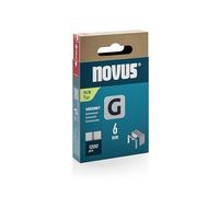 Novus Tools 042-0795 Grapa de alambre plano G tipo 11, gris, 6 mm