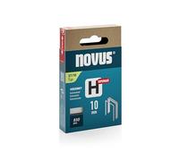 NOVUS TOOLS Grapas de alambre fino de 10 mm "superduro" para grapadoras martillas, 850 grapas de tipo 37/10, caja deslizante, grapadora para tejidos y tejidos