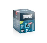 NOVUS TOOLS Grapas de alambre fino tipo 53, 14 mm, 5000 unidades, galvanizadas, grapas para tejidos, textiles y malla de alambre