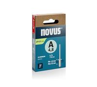 Novus Tools Remaches ciegos de aluminio Ø 3,2 mm, 8 mm de longitud, 70 remaches, 3,5 - 5,0 mm espesor del material, para la fijación de metal no ferroso, plástico, cuero y telas