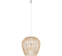 Nowodvorski HAITI 1, lámpara colgante, madera, casquillo E27, 43x160 cm