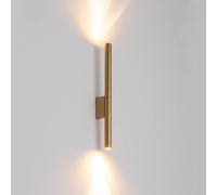 Nowodvorski Lighting Aplique de pared Laser, dorado, metal, 40 cm de alto, G9