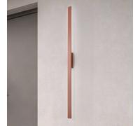 Nowodvorski Lighting Aplique de pared LED Demi L, rojo ladrillo, aluminio, altura 144 cm, IP54