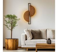 Nowodvorski Lighting Aplique de pared LED Sunrise LED de madera