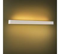 Nowodvorski Lighting Aplique de pared Soft, ancho 90 cm, blanco, aluminio, G13