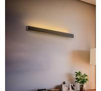 Nowodvorski Lighting Aplique de pared Soft, ancho 90 cm, grafito, aluminio, G13