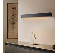 Nowodvorski Lighting Aplique de pared Straight M, 92 cm, negro