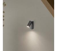 Nowodvorski Lighting Foco de pared FOURTY, gris oscuro, altura 17 cm, metal, GU10