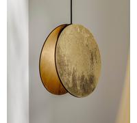 Nowodvorski Lighting Lámpara colgante Wheel de madera chapada, dorada