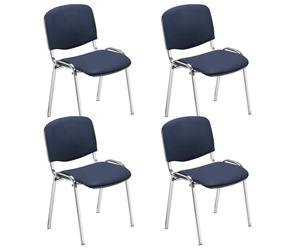 Nowy Styl 4 Nowy Styl Besucherstuhle Iso blau Kunstleder NUEVO