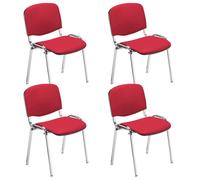 Nowy Styl 4 Nowy Styl Besucherstuhle Iso rot Kunstleder NUEVO