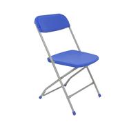 NOWY STYL Pack de 5 sillas plegables Polyfold Azul sin brazos