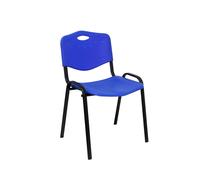 NOWY STYL Silla Iso de PVC Azul sin brazos (Pack de 2)