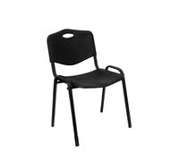 NOWY STYL Silla Iso de PVC Negra sin brazos (Pack de 2) تقدen