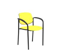 NOWY STYL Silla Styl con brazos fijos y tapizado en similpiel amarillo