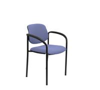 Nowy Styl Silla Styl tapizada en tela azul claro con brazos fijos