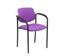 NOWY STYL Silla Styl tapizada en tela color lila con brazos fijos