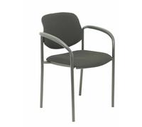 NOWY STYL Silla Styl Tapizada en Tela Negro con Brazos Fijos
