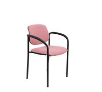 NOWY STYL Silla Styl Tapizada en Tela Rosa con Brazos Fijos