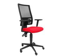 NOWY STYL Silla TakTik con asiento rojo y respaldo de malla negro