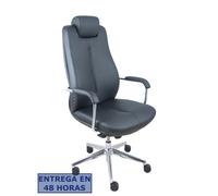 NOWY STYL Sillón Sonata con mecanismo basculante y tapizado en similpiel negro