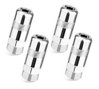 NQEUEPN 4 uds Acopladores para Pistola Engrasadora, Acero Punta de Boquilla para Pistola Engrasadora Repuesto Accesorios para Pistola de Engrase se Adapta a Estándar 0,32cm NPT Mangueras de Engrase