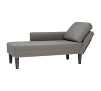 Nqyjm Chaise longue con cojín gris claro de pana sofá chaise lounge sofá, sillón acolchado con cojines, sofá cama perfecto para sala de estar, dormitorio, oficina, espacio pequeño