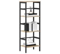 Nqyjm Estantería 3 niveles 40x29,5x115 cm Madera de ingeniería Salón | Biblioteca de pie armario con compartimentos para oficina, comedor, dormitorio